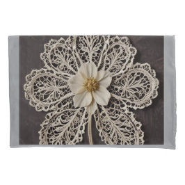 Paar kussenslopen - Kant bloem