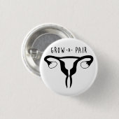 Paar kweken - Feministische Button (Voorkant /achterkant)