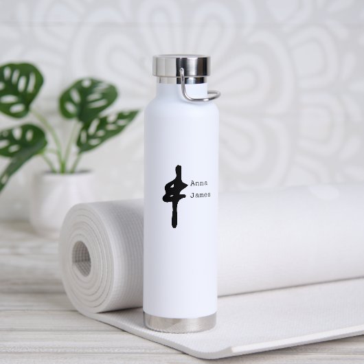Paar Lange Ampersand Custom Water Fles (Yoga)