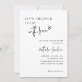 Paar Laten we ze douchen met Love Bridal Kaart (Voorkant)