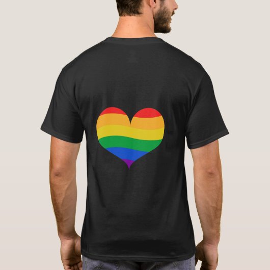 Paar LGBTQ Pride T-Shirt (Achterkant)