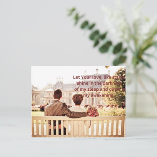 paar liefde briefkaart (Staand voorkant)