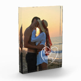 Paar liefde hart foto namen