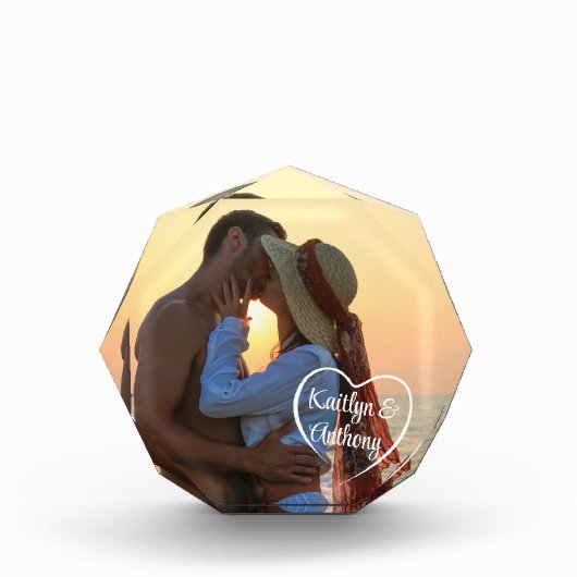 Paar liefde hart foto namen (Voorkant)