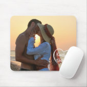 Paar liefde hart foto namen muismat (Met muis)