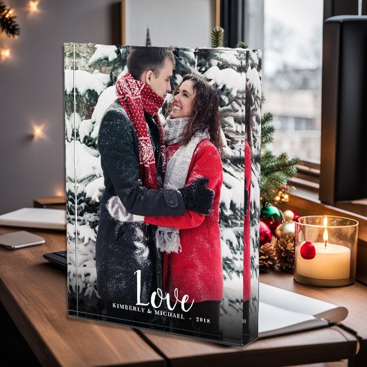 Paar Liefde script tekst overlay aangepaste foto