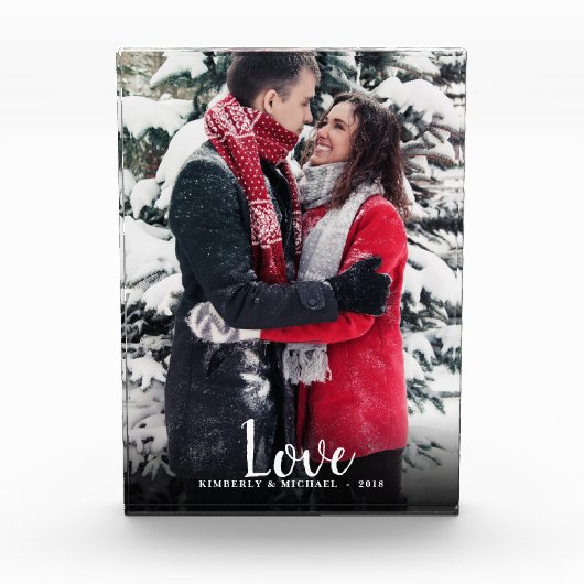 Paar Liefde script tekst overlay aangepaste foto (Voorkant)