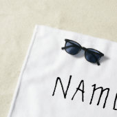 Paar Liefde Strand Handdoek Gift met Aangepaste Jo (In situ)