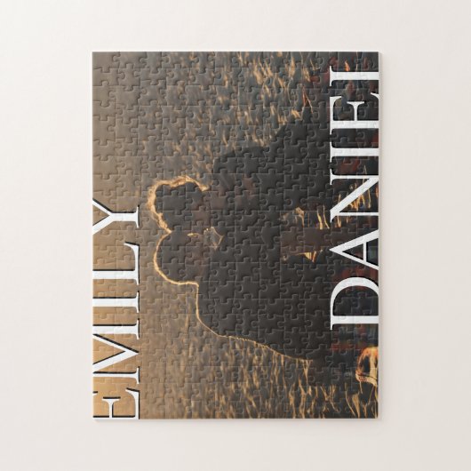 Paar-liefdespuzzel Legpuzzel (Verticaal)