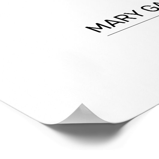 Paar-lijn Kunst Gepersonaliseerd Poster (Hoek)