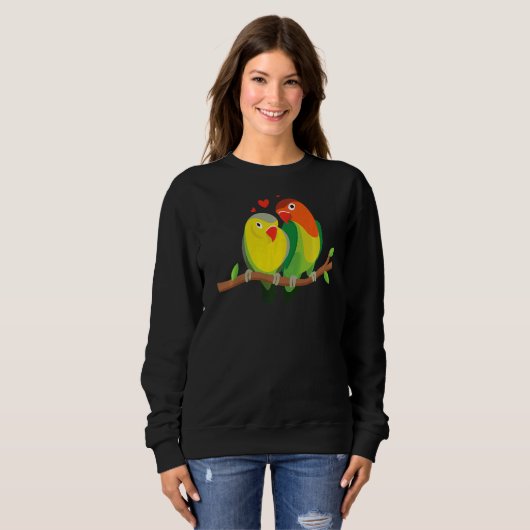 Paar Loopvogels Cute Bird Animal Graphic Trui (Voorkant volledig)