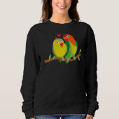 Paar Loopvogels Cute Bird Animal Graphic Trui (Voorkant)