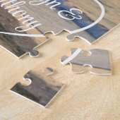 Paar Love Heart Foto gepersonaliseerd Legpuzzel (Zijkant)