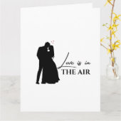 Paar Love is in de lucht Kaart (Gele Bloem)