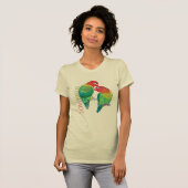 paar lovevogelparrots van fischer t-shirt (Voorkant volledig)