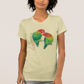 paar lovevogelparrots van fischer t-shirt (Voorkant)