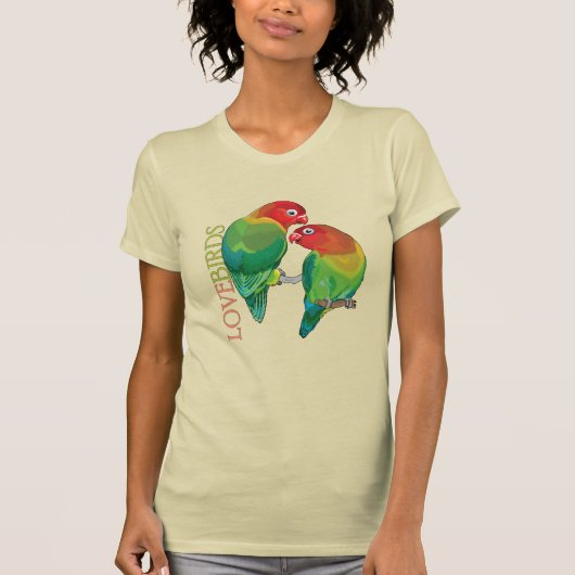 paar lovevogelparrots van fischer t-shirt (Voorkant)