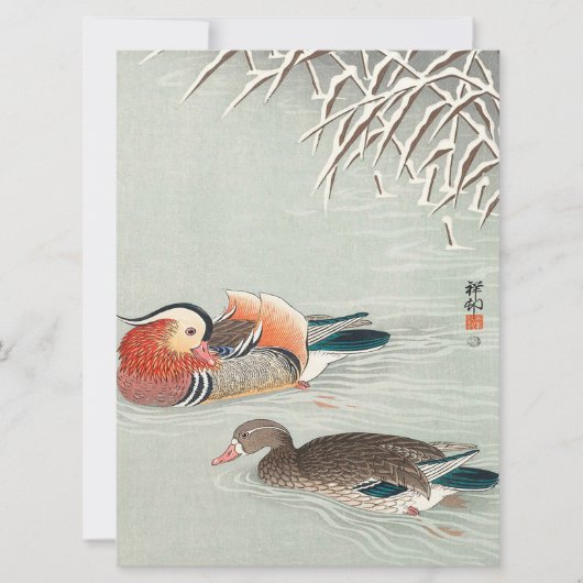 Paar Mandarin Duck Design | Ideale cadeaus (Voorkant)