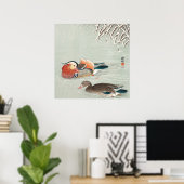 Paar Mandarin Duck Design | Ideale cadeaus Poster (Thuiskantoor)