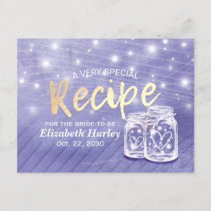 Paar Mason Jar String Light Vrijgezellenfeest Reci Uitnodiging Briefkaart