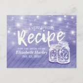 Paar Mason Jar String Light Vrijgezellenfeest Reci Uitnodiging Briefkaart (Voorkant)