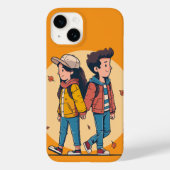 Paar met handen samen in de herfst Case-Mate iPhone case (Achterkant)