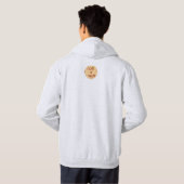 Paar met handen samen in de herfst hoodie (Achterkant volledig)