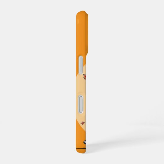 Paar met handen samen in de herfst iPhone 16 hoesje (Rechterkant)