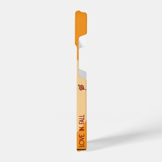 Paar met handen samen in de herfst iPhone hoesje (Linkerkant)