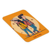 Paar met handen samen in de herfst magneet (Rechterzijde)