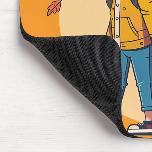 Paar met handen samen in de herfst muismat (Hoek)