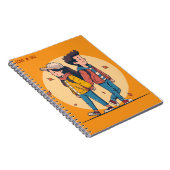 Paar met handen samen in de herfst notitieboek (Rechterzijde)