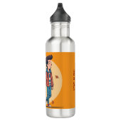 Paar met handen samen in de herfst waterfles (Rechts)