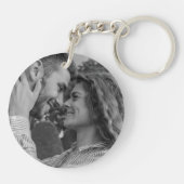 Paar met naam Custom Jubileum Gift Idee Sleutelhanger (Achterkant)