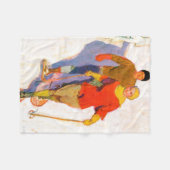 Paar met sneeuwschoenen van McClelland Barclay Fleece Deken (Voorkant (Horizontaal))