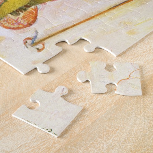 Paar met sneeuwschoenen van McClelland Barclay Legpuzzel (Zijkant)