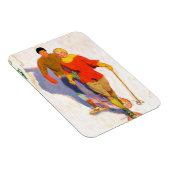 Paar met sneeuwschoenen van McClelland Barclay Magneet (Rechterzijde)