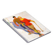 Paar met sneeuwschoenen van McClelland Barclay Notitieboek (Rechterzijde)