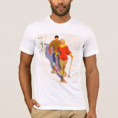 Paar met sneeuwschoenen van McClelland Barclay T-shirt (Voorkant)