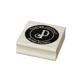 Paar met twee laatste namen Monogram Rubber Stempe Rubberstempel (Stempel)