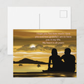 Paar mijn hart Valentijnsdag Briefkaart (Voorkant / Achterkant)