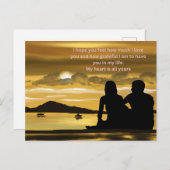 Paar mijn hart Valentijnsdag Feestdagenkaart (Voorkant / Achterkant)