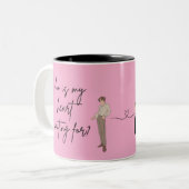 paar mokken, beat liefhebbers mok design (Voorkant links)