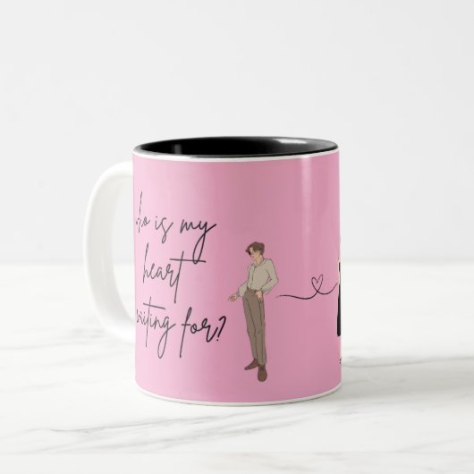 paar mokken, beat liefhebbers mok design (Voorkant links)