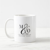 Paar Monogram Bruiloft Koffiemok (Links)