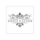  Paar Monogram Rubber Stamp Rubberstempel (Afrduk)