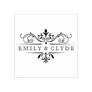  Paar Monogram Rubber Stamp Rubberstempel