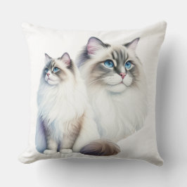 PAAR MOOIE PLUIZIGE RAGDOLL KATTEN KUSSEN