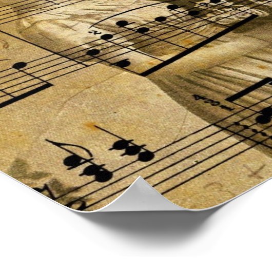  paar musculaire noten poster (Hoek)