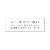 Paar Naam Modern Klassiek Retouradres Zelfinktende Stempel (Design)